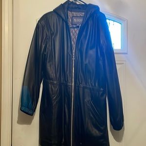 Brand: Wilson leather, size: large, color: black, gray interior